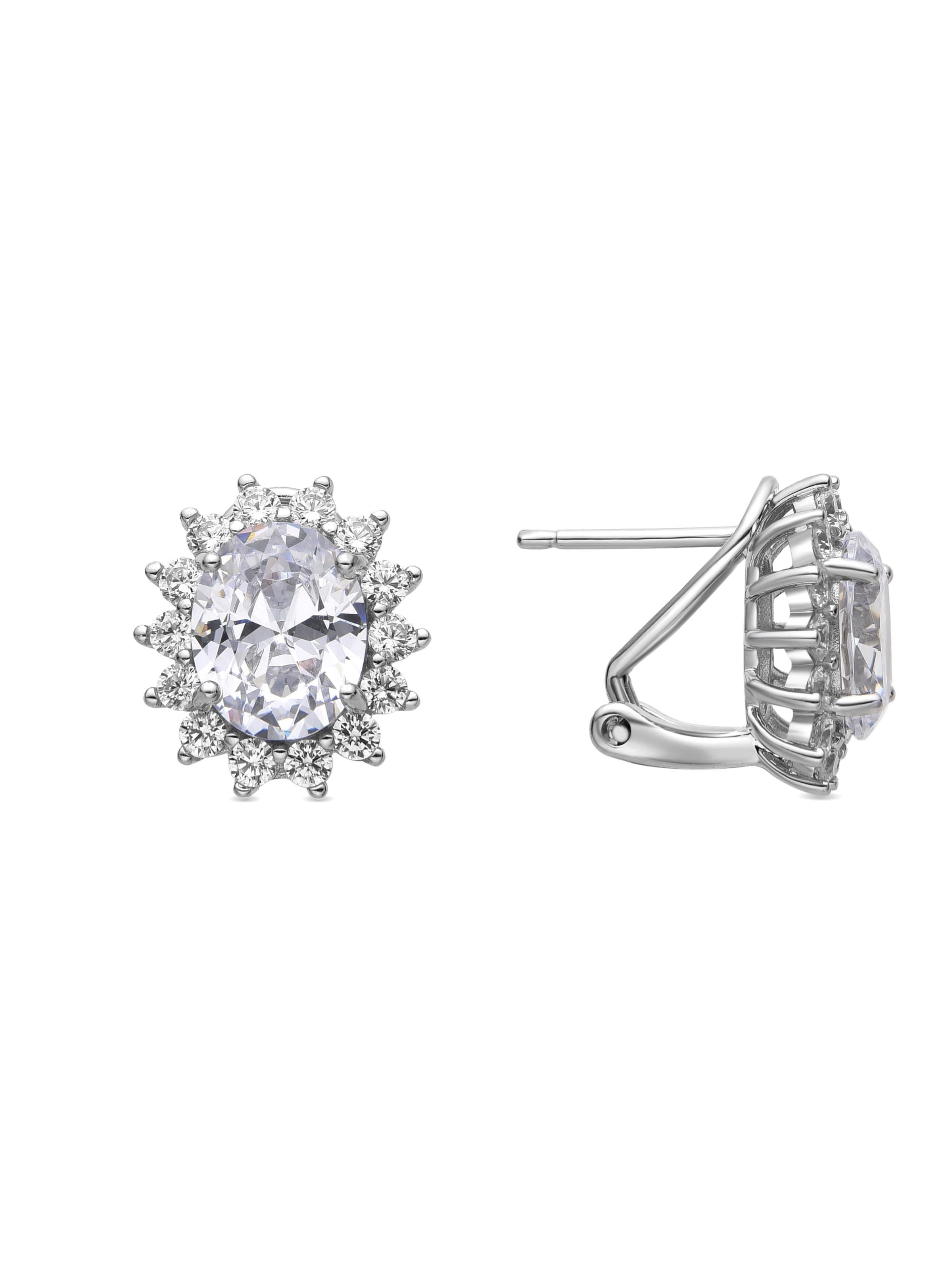 Luxenter Øreringe 'Dinoc' i sølv: forside