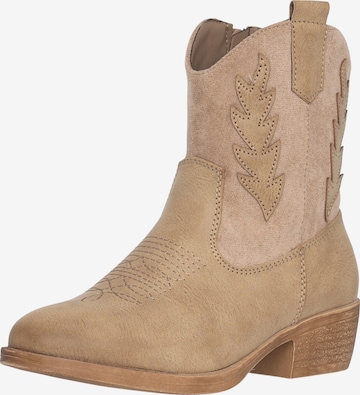 Bottes Salinyang en beige : devant