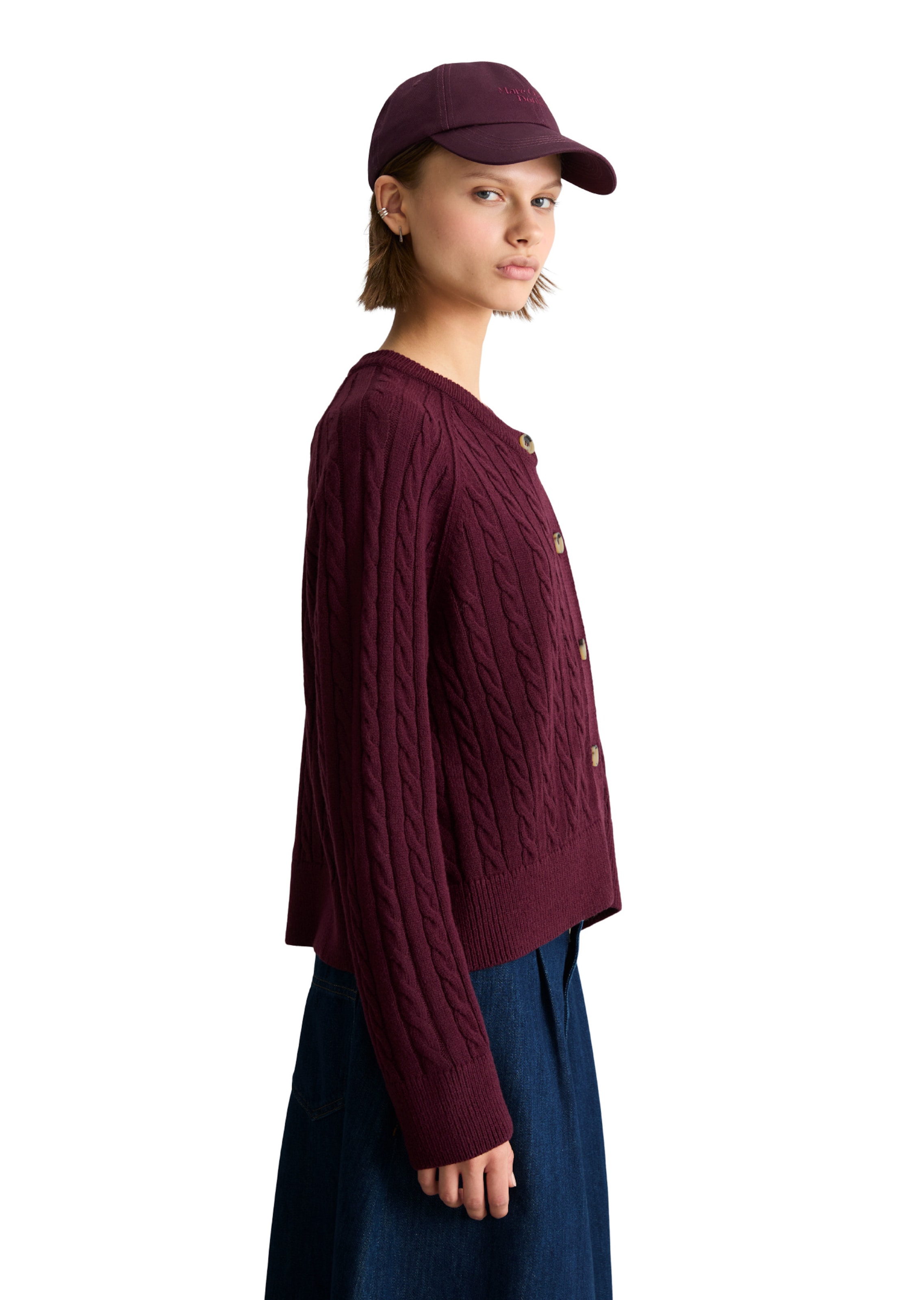 Cardigan Marc O'Polo DENIM en rouge