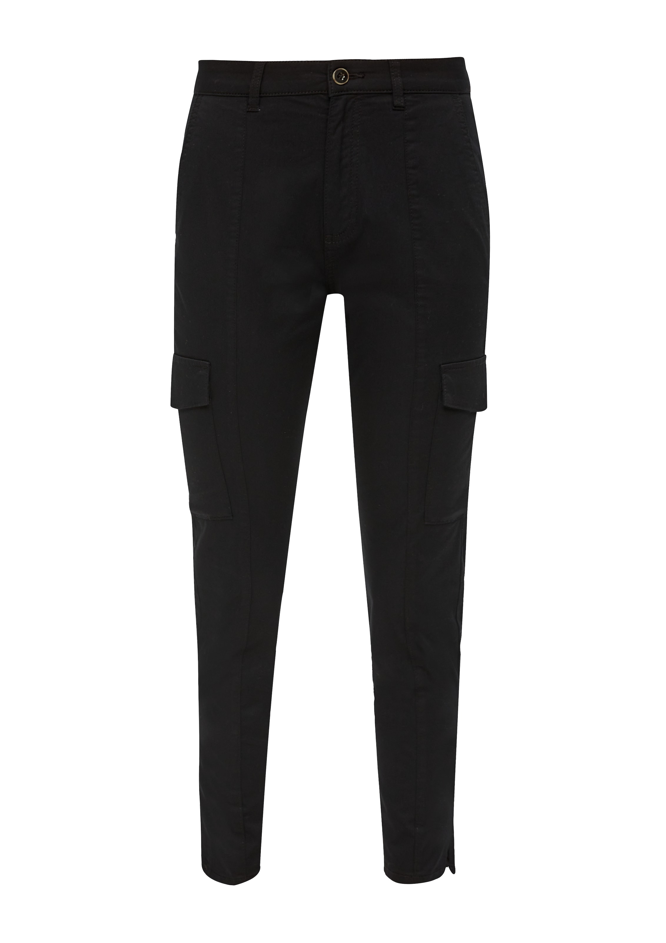 s.Oliver Slimfit Chino in Zwart: voorkant