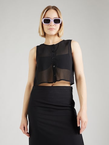 Monki Blouse in Black: front