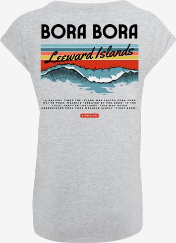T-shirt 'Bora Bora Leewards Island' F4NT4STIC en gris : devant
