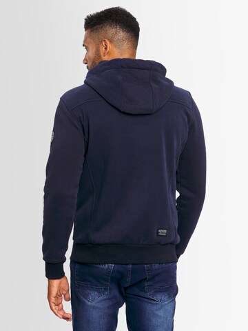 Alessandro Salvarini Zip-Up Hoodie 'Meroila' in Blue