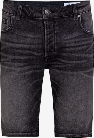 WE Fashion Regular Jeans in Black: front