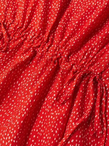 Rochie de vară 'Rainbow' de la MANGO pe roșu