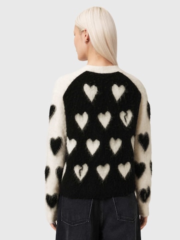 AllSaints Вязаная кофта 'SCATTER HEART' в Белый