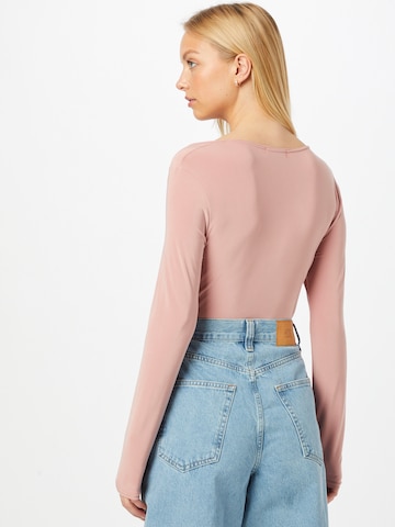 Femme Luxe Shirt Bodysuit 'BETHAN' in Pink