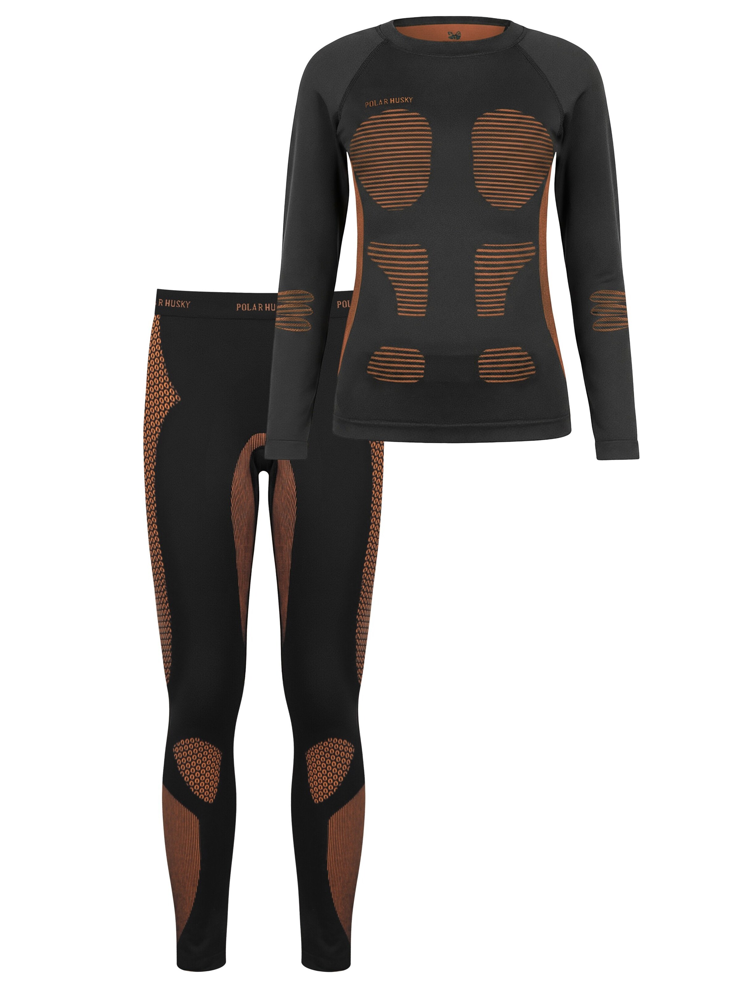 normani Base Layer en orange foncé / noir, Vue avec produit