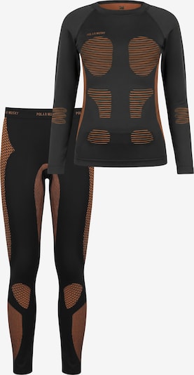 normani Base Layer i M-L i mørkeorange / sort, Produktvisning
