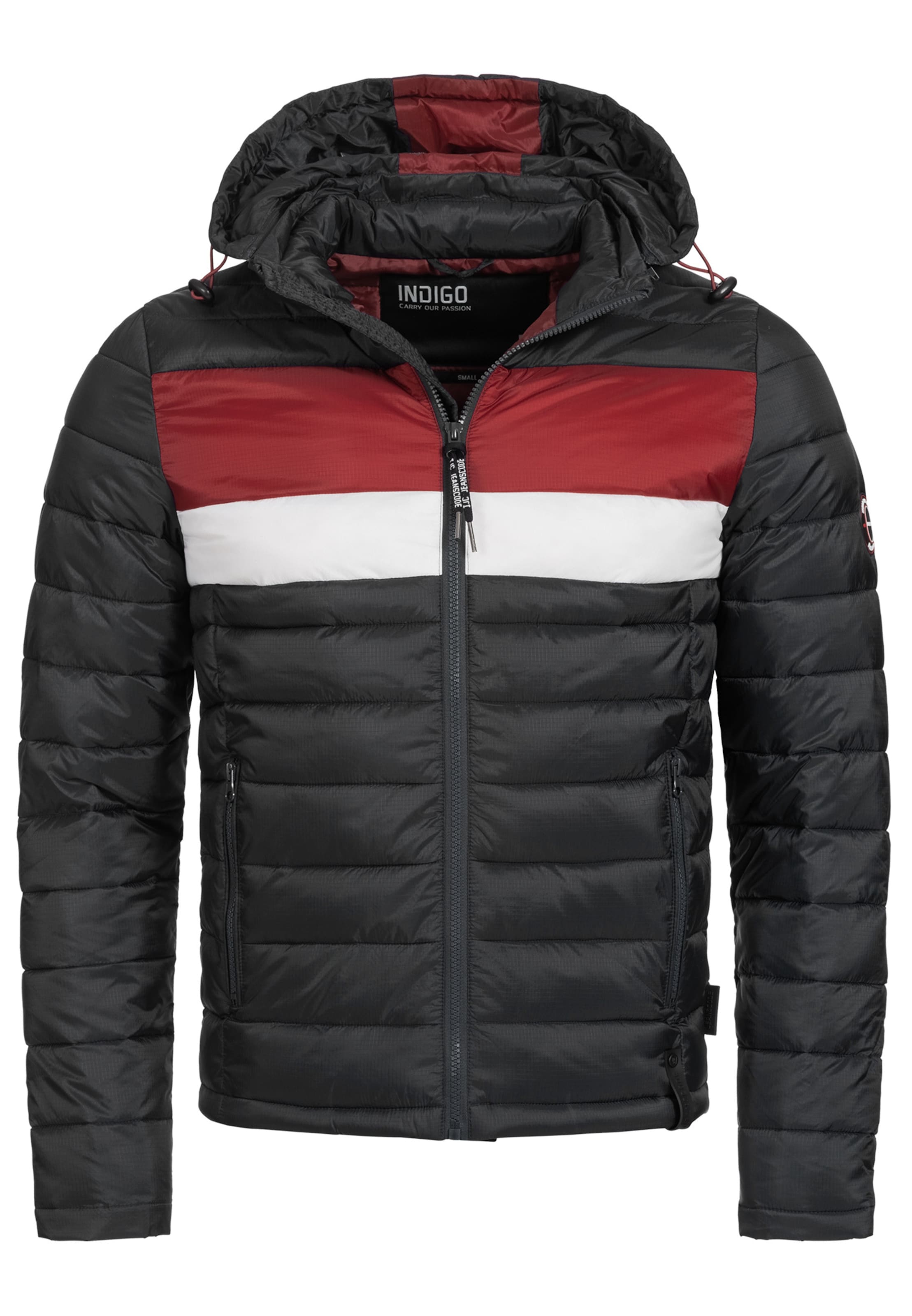 INDICODE JEANS Übergangsjacke 'Hampshire' in Schwarz: Vorderseite