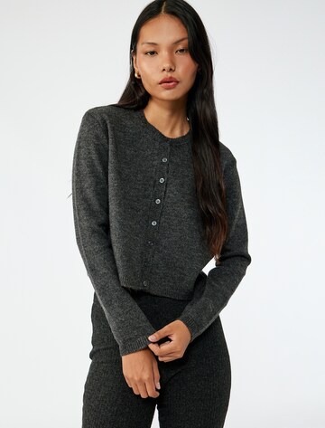 Koton Knit Cardigan in Grey: front