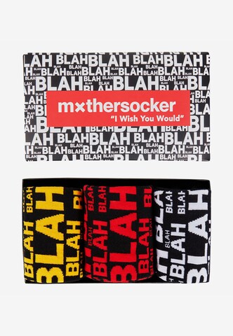 Mxthersocker Socks 'UNHINGED - BLAH-BLAH' in Black
