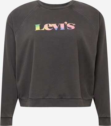 Levi's® Plus Sweatshirt 'Vintage Raglan Crewneck Sweatshirt' in Black: front