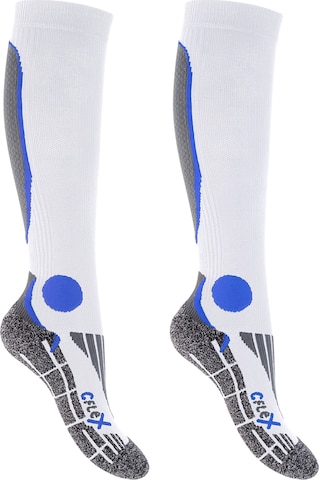 cflex Athletic Socks 'Performance' in Blue: front