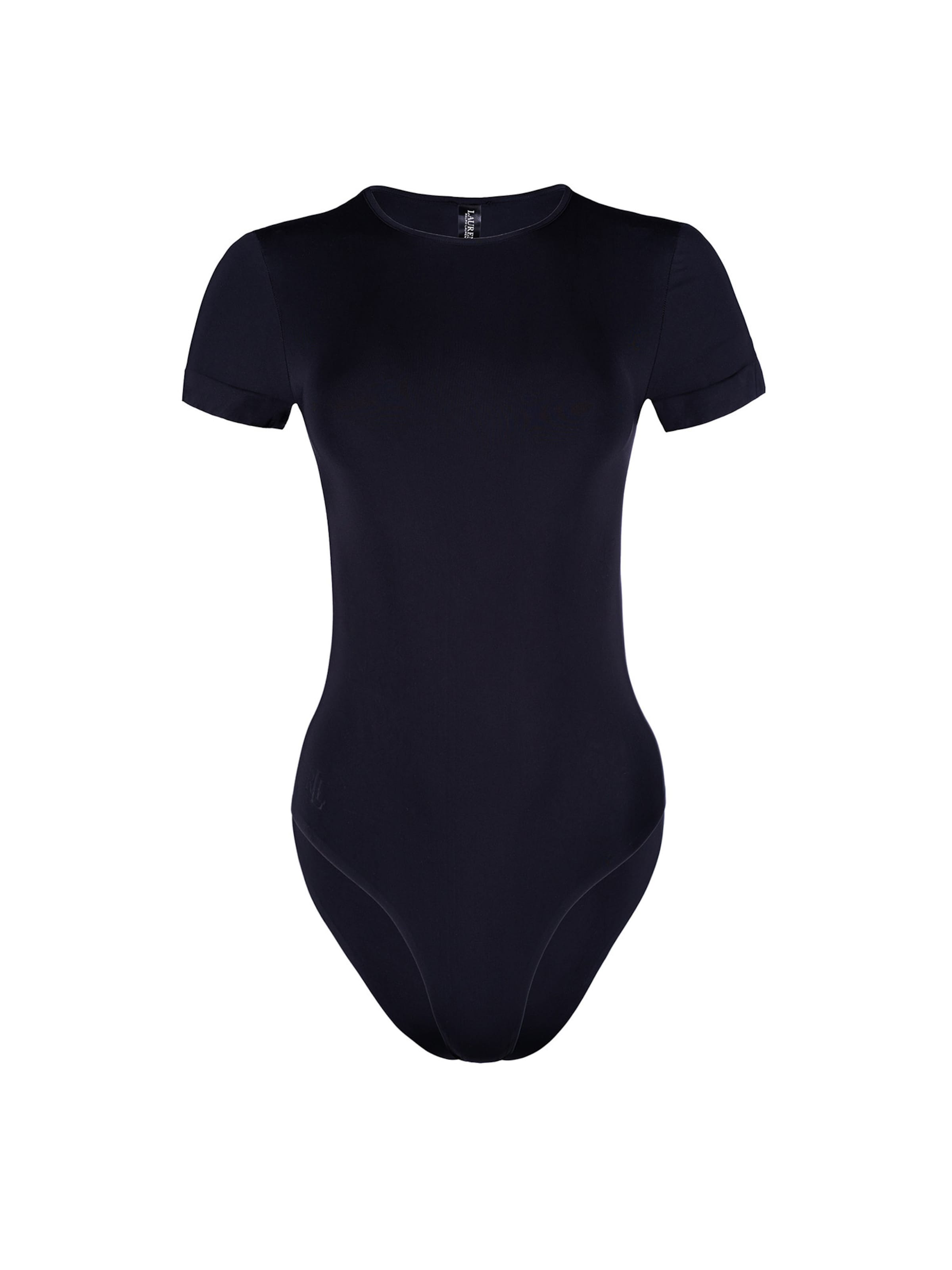 Lauren Ralph Lauren Bodysuit ' Luxe Smoothing ' in Black: front