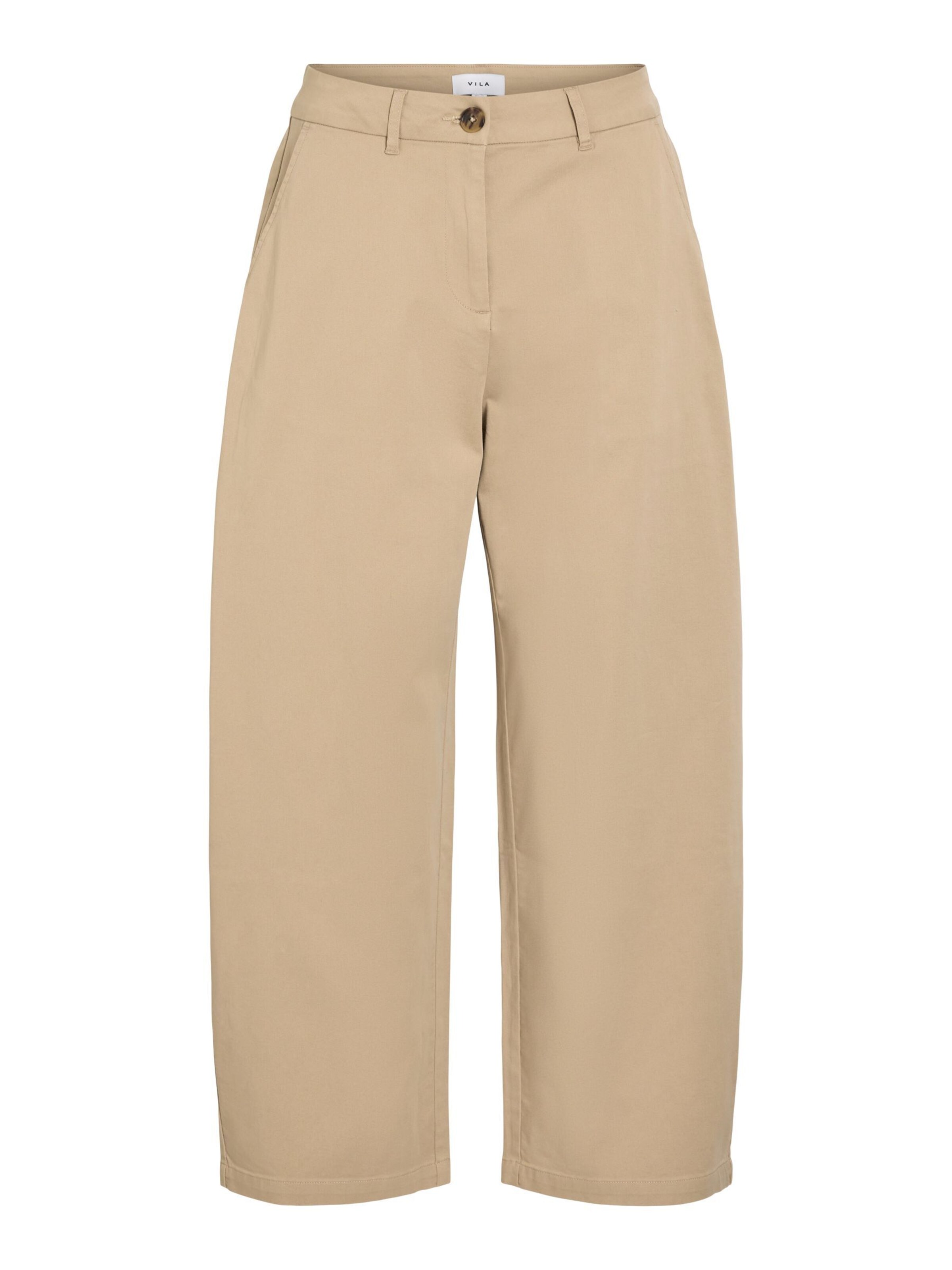 VILA Tønde Bukser 'VILova' i beige: forside