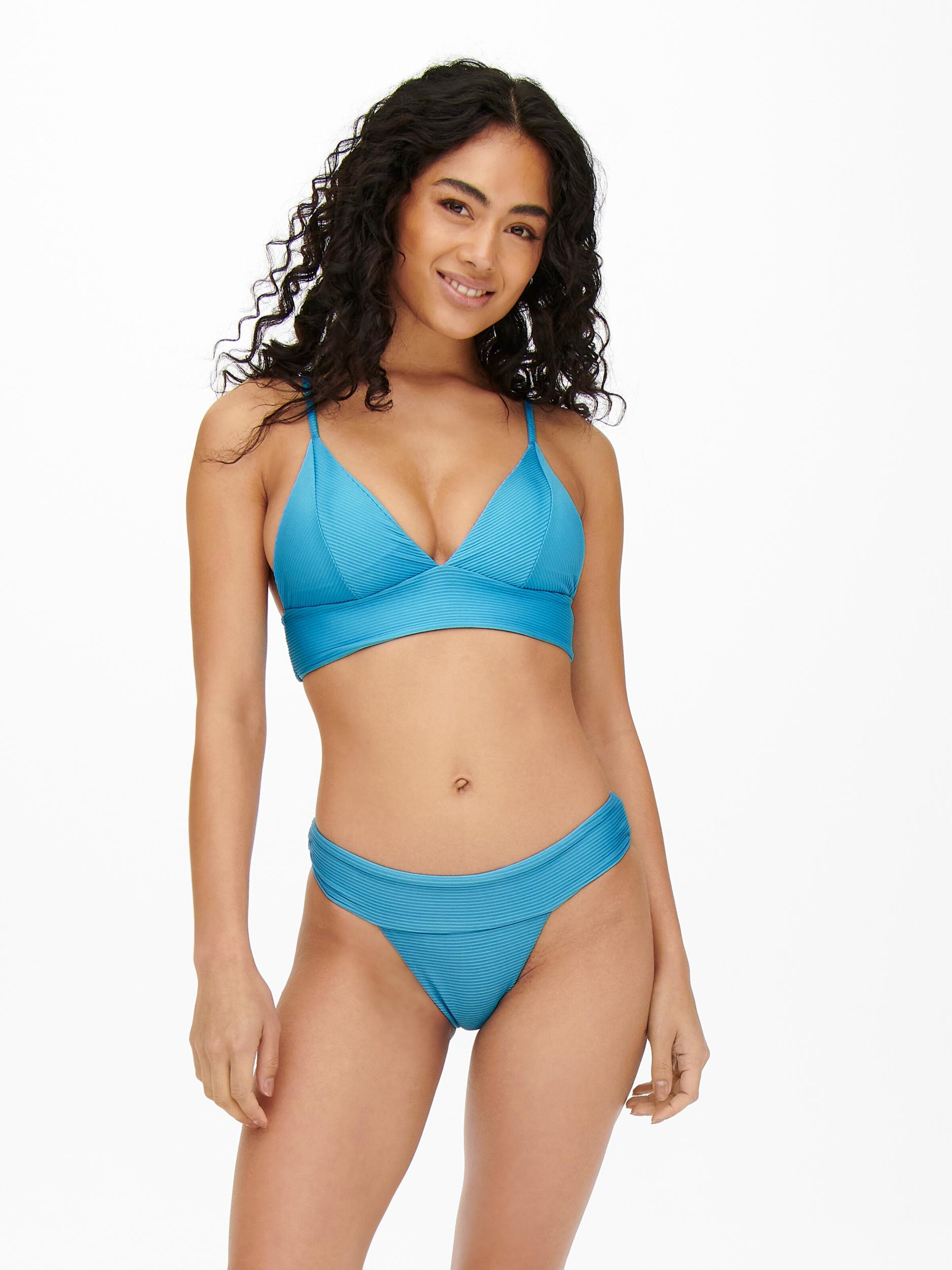 Frauen Bademode ONLY Bikinitop 'BOBBY' in Hellblau - KM17228 Frauen Bademode ONLY Bikinitop 'BOBBY' in Hellblau - KM17228