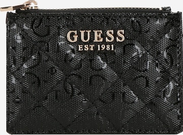 GUESS Kotelo 'IDRA SLG CREDIT CARD CASE' värissä musta: etupuoli