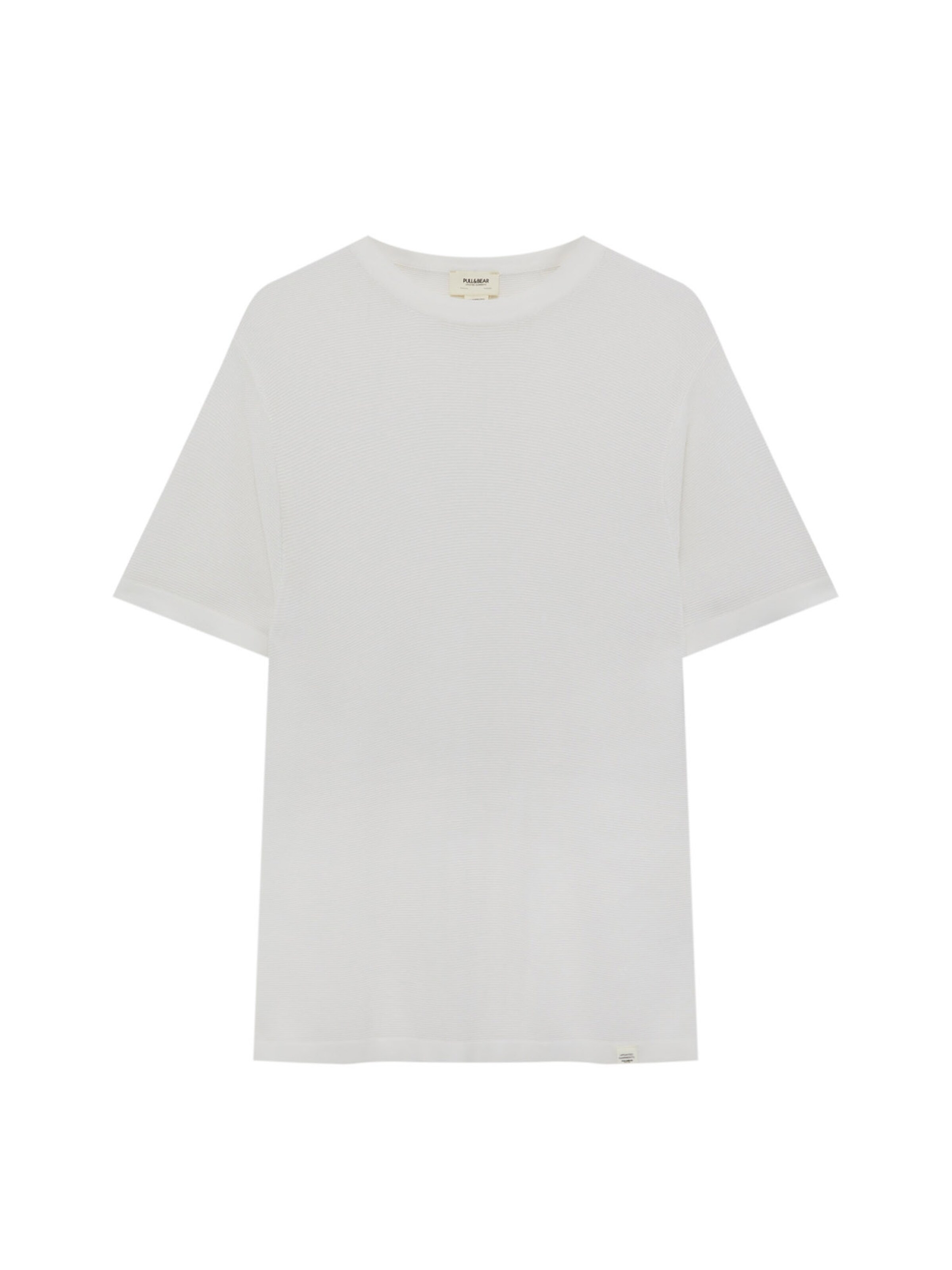 Tricou de la Pull&Bear pe alb: față