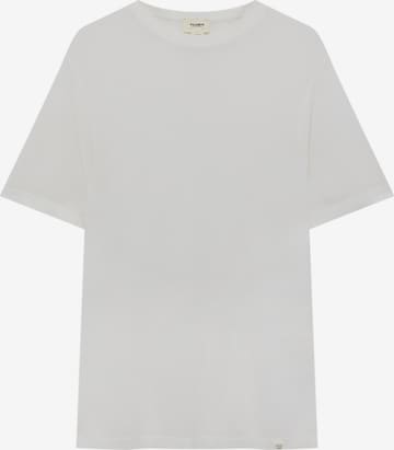 T-Shirt Pull&Bear en blanc : devant