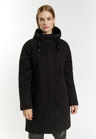 Manteau d’hiver DreiMaster Vintage en noir : devant