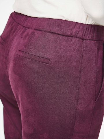 Goldner Slimfit Broek 'LOUISA' in Rood