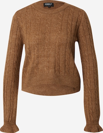 Pull-over 'TIA' ONLY en marron : devant