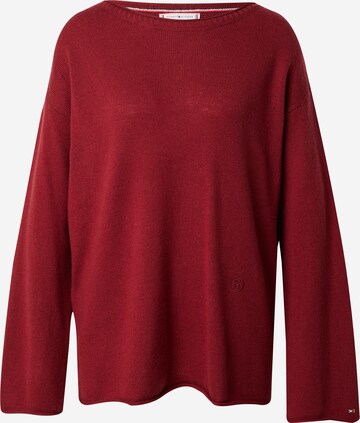 Pull-over TOMMY HILFIGER en rouge : devant