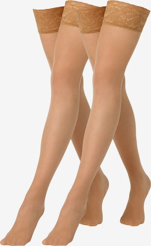camano Hold-up stockings in Brown: front