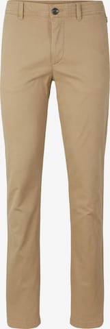 TOM TAILOR - regular Pantalón chino en beige: frente