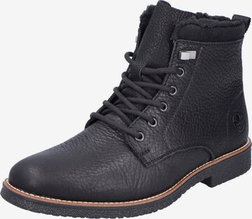 Rieker - Botas con cordones en negro: frente