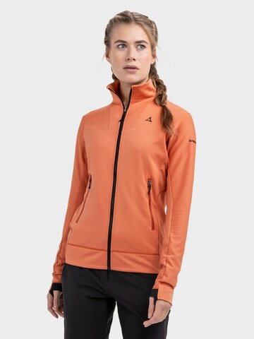 Veste en polaire fonctionnelle 'Blaueis' Schöffel en orange : devant