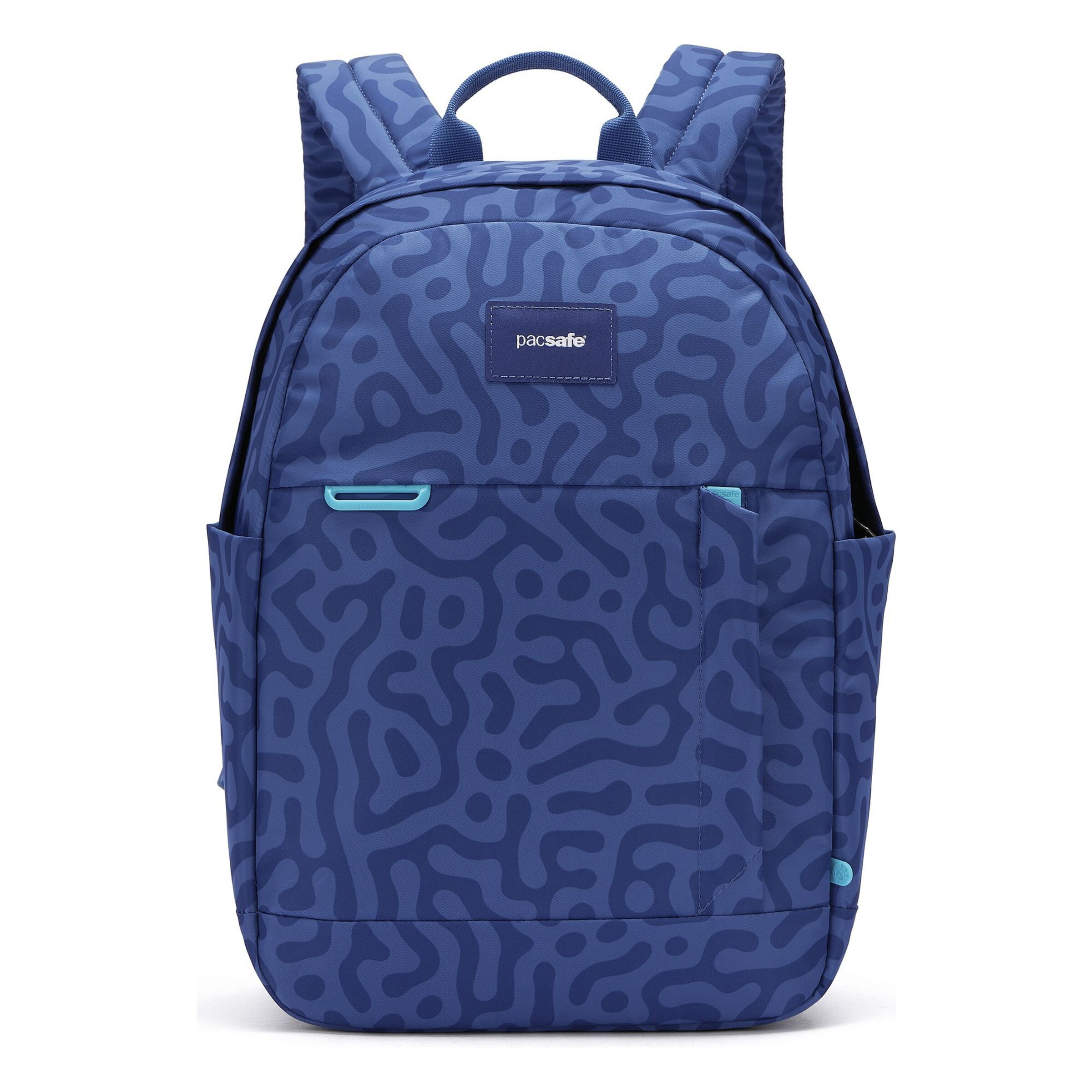 Zaino 'Go' di Pacsafe in blu: frontale
