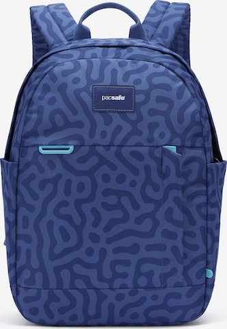 Zaino 'Go' di Pacsafe in blu: frontale