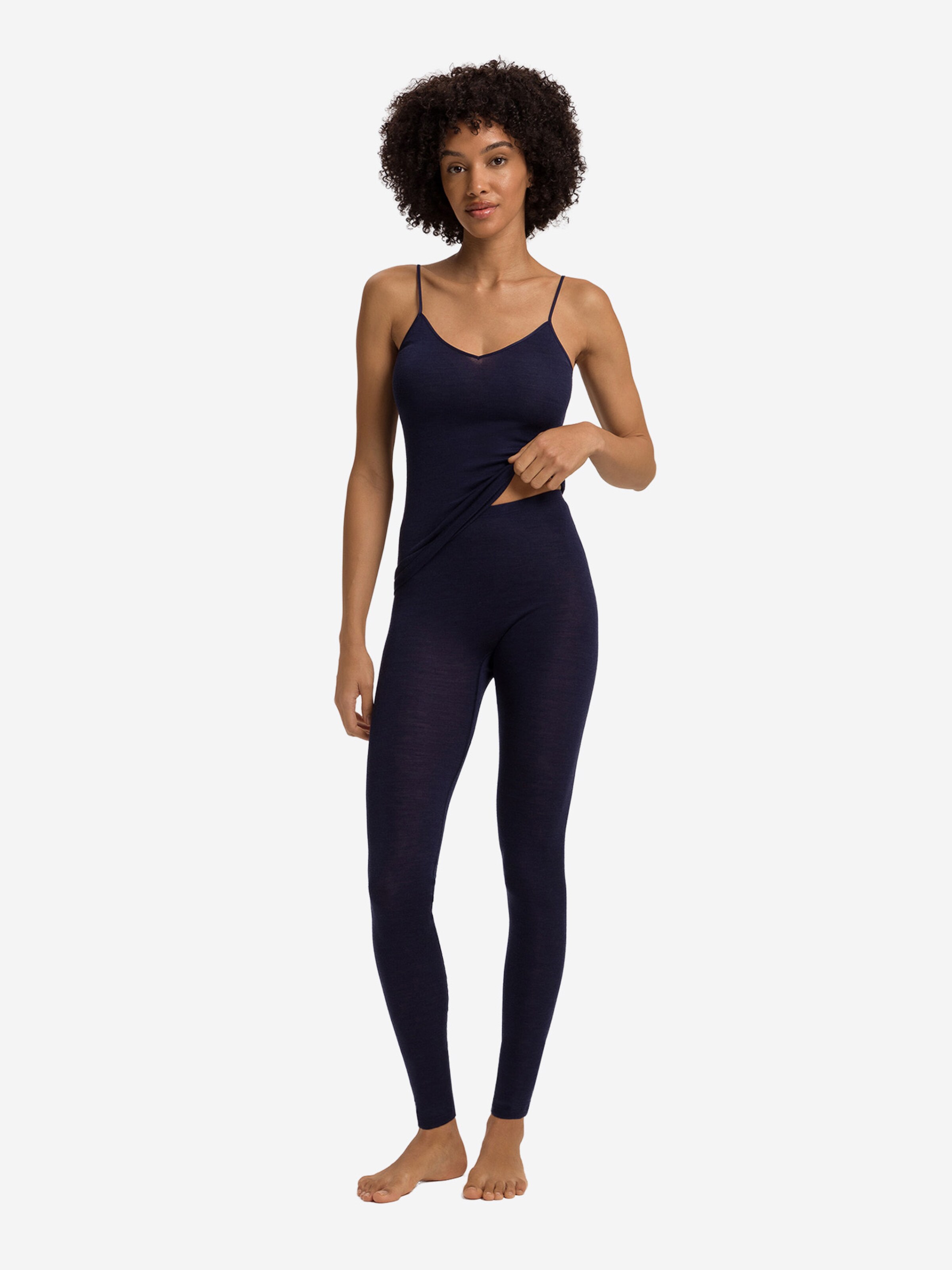 Hanro Top ' Woolen Silk ' in Blue