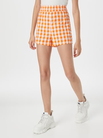Monki - regular Pantalón en naranja: frente