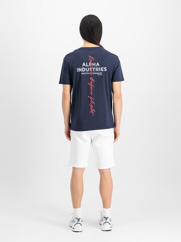 T-Shirt ALPHA INDUSTRIES en bleu