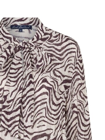 Red Button Blouse 'RB Zebra' in Rood