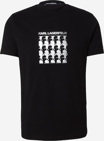 juoda Karl Lagerfeld Marškinėliai: priekis