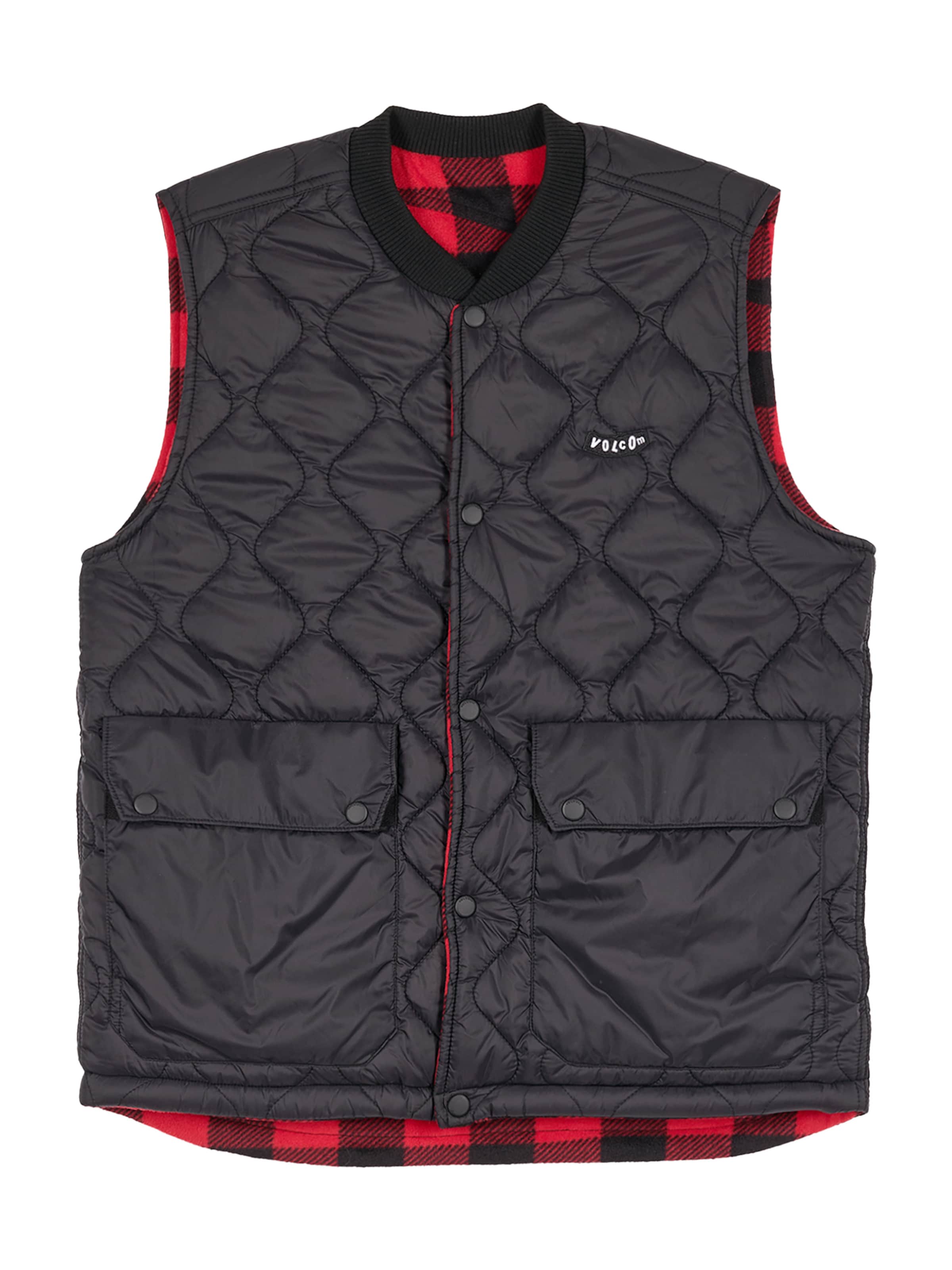 Gilet 'Bowered' Volcom en rouge : devant