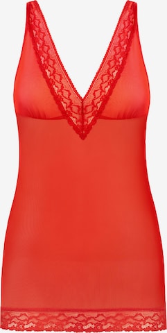 TEYLI Yöpaita 'Herty' värissä punainen: etupuoli