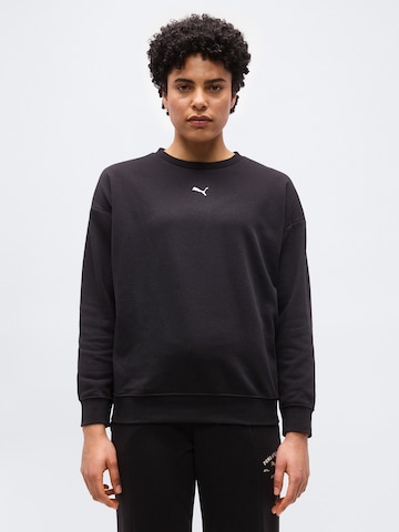 Sweat de sport 'ESS' PUMA en noir : devant