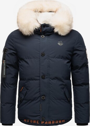 STONE HARBOUR Winterjacke 'Halvaar' in Blau: predná strana