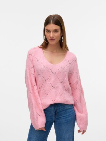 VERO MODA Trui 'VMNovah' in Roze: voorkant