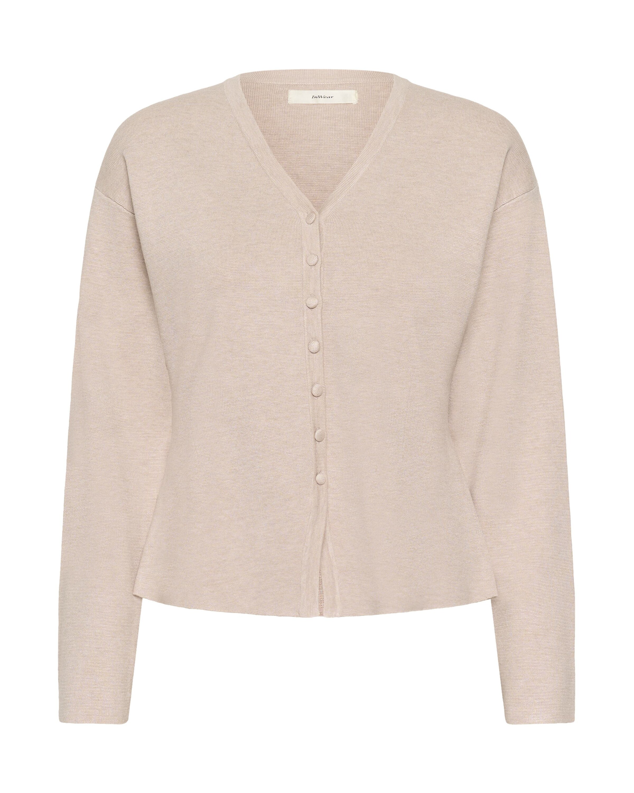 InWear Knit Cardigan 'Yenah' in Beige: front