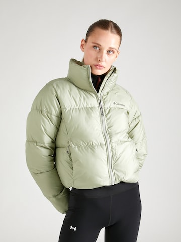 COLUMBIA Куртка в спортивном стиле 'Puffect' в Зеленый: спереди