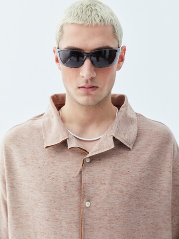 VAMOS CLO Comfort fit Button Up Shirt 'Minneapolis' in Brown