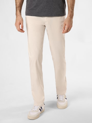 BRAX Pants 'Cadiz' in Beige: front