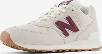 Baskets basses '574' new balance en blanc : devant