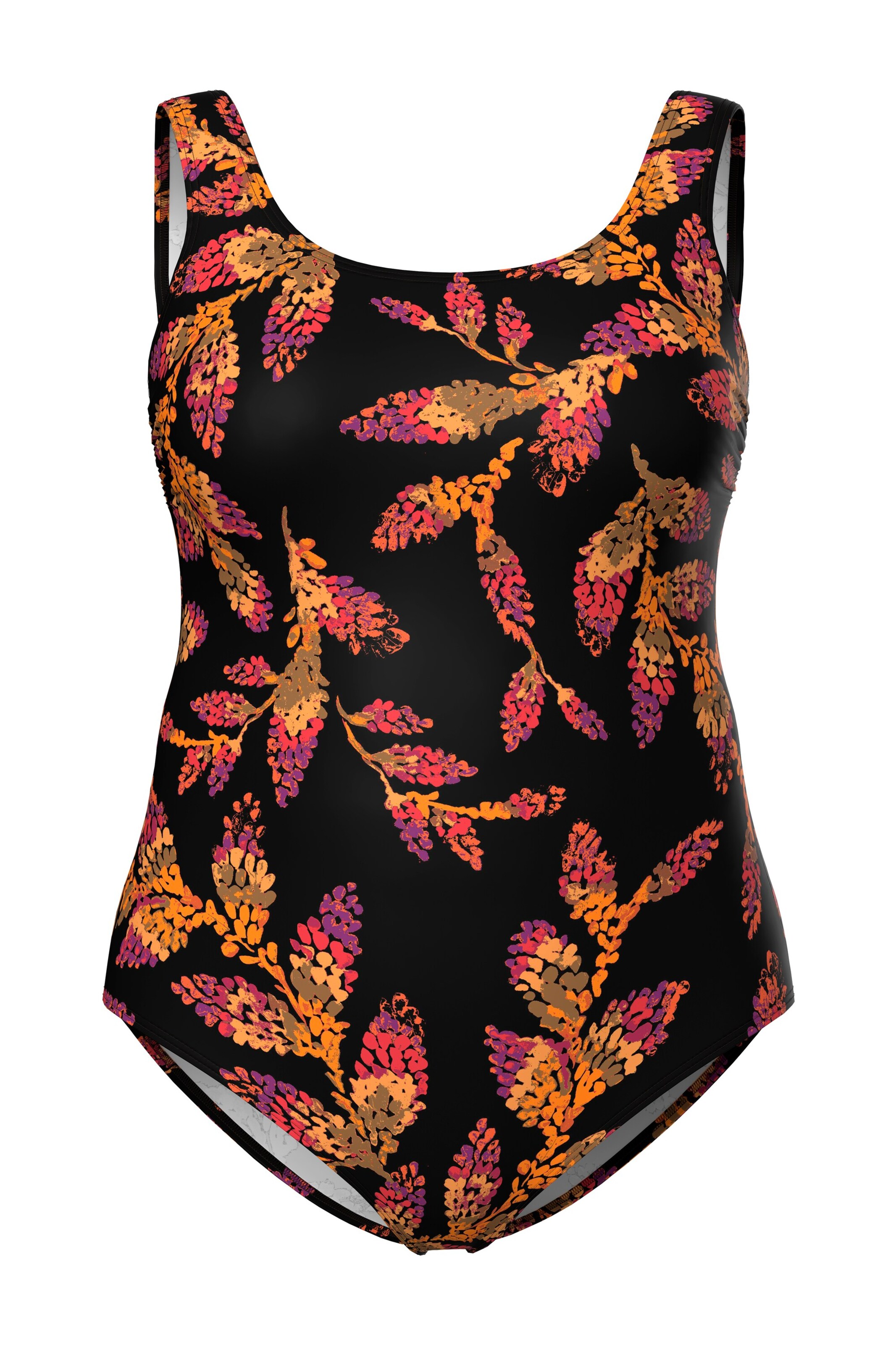 Ulla Popken Classic Swimsuit in Black: front